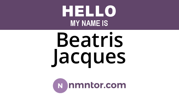 Beatris Jacques