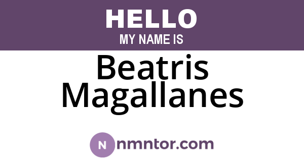 Beatris Magallanes