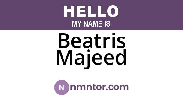 Beatris Majeed