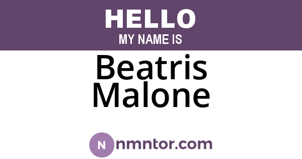 Beatris Malone
