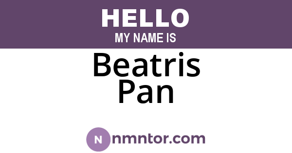 Beatris Pan