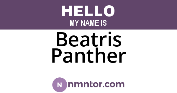 Beatris Panther