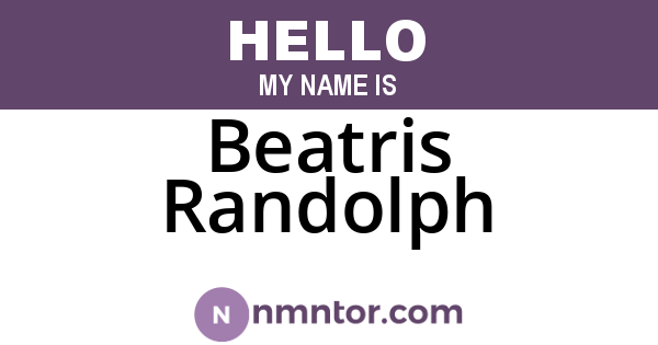 Beatris Randolph