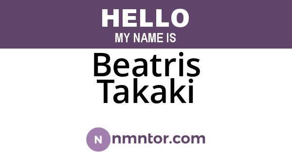 Beatris Takaki