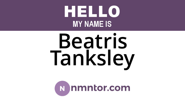 Beatris Tanksley