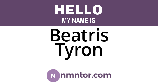 Beatris Tyron