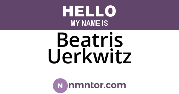 Beatris Uerkwitz