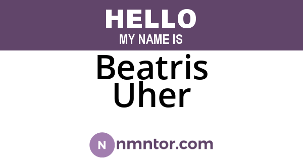 Beatris Uher