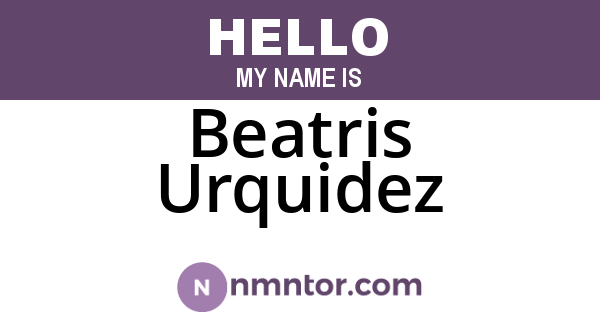 Beatris Urquidez