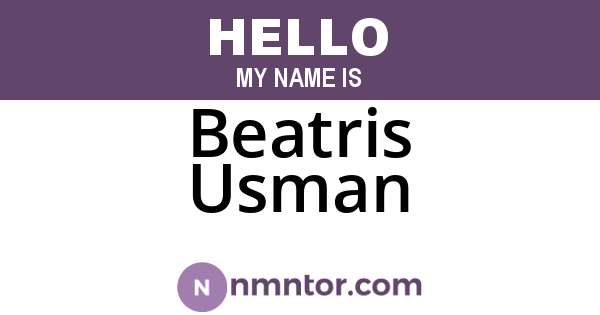 Beatris Usman