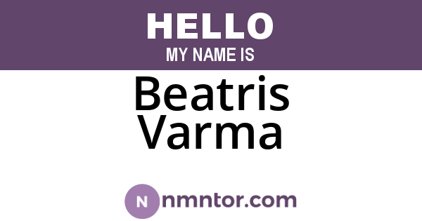 Beatris Varma