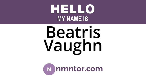 Beatris Vaughn