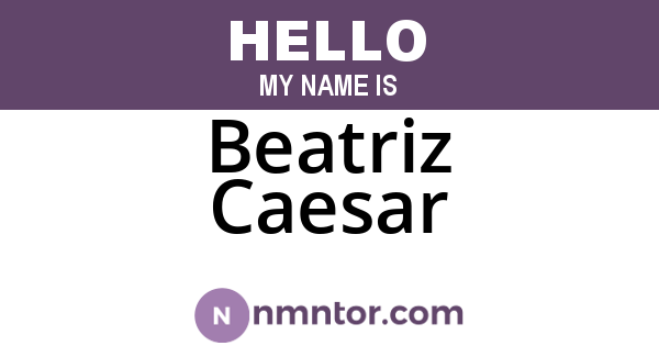 Beatriz Caesar