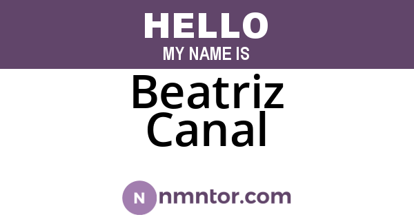 Beatriz Canal