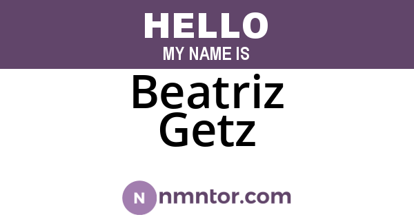 Beatriz Getz