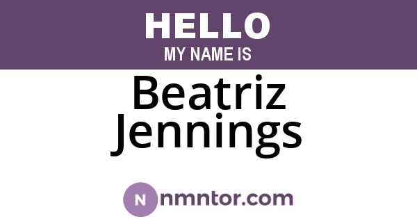 Beatriz Jennings