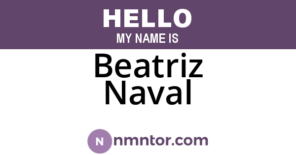 Beatriz Naval