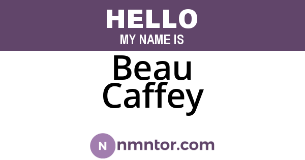 Beau Caffey