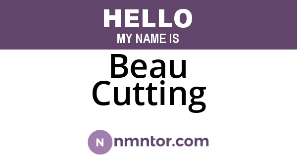Beau Cutting