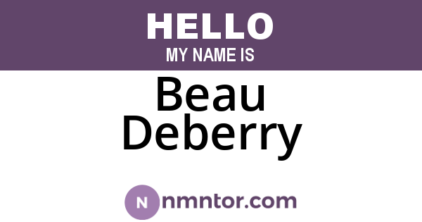 Beau Deberry