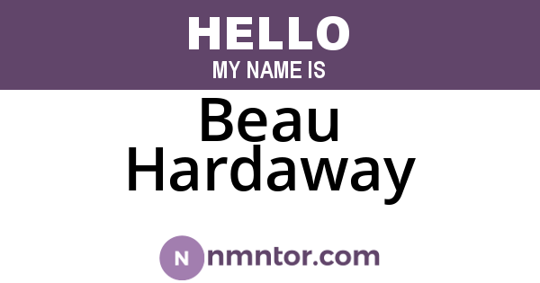 Beau Hardaway