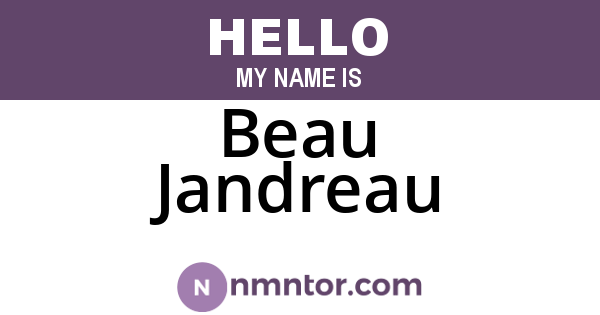Beau Jandreau