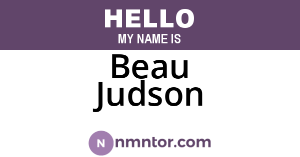 Beau Judson