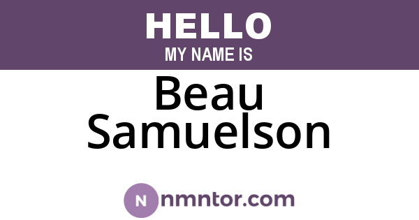 Beau Samuelson