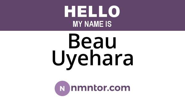 Beau Uyehara