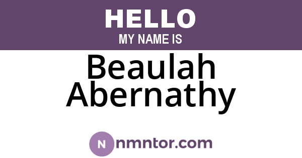 Beaulah Abernathy
