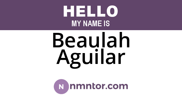 Beaulah Aguilar