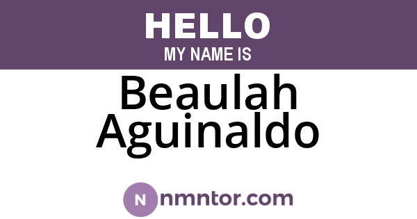 Beaulah Aguinaldo
