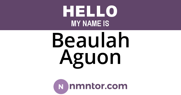 Beaulah Aguon
