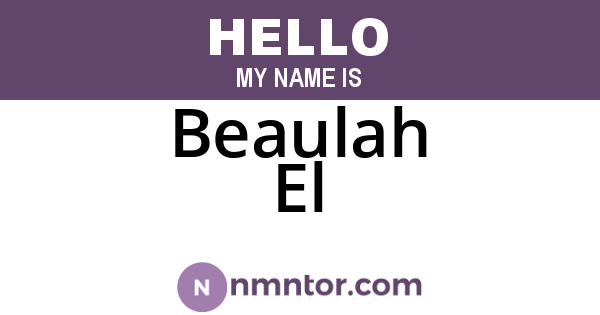 Beaulah El