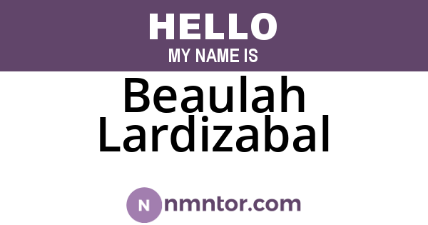Beaulah Lardizabal