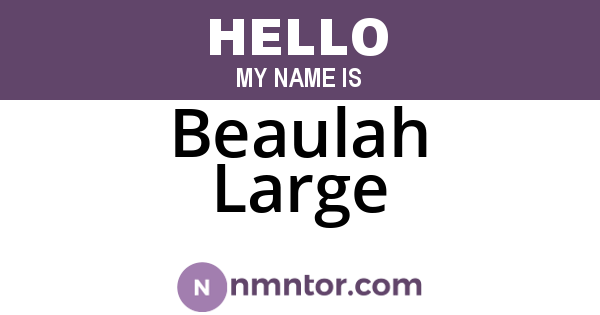 Beaulah Large