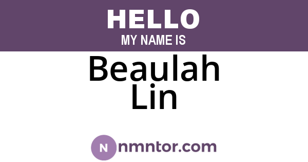 Beaulah Lin