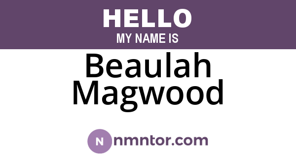Beaulah Magwood