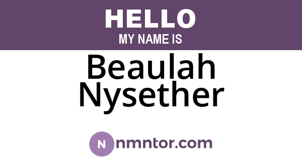 Beaulah Nysether