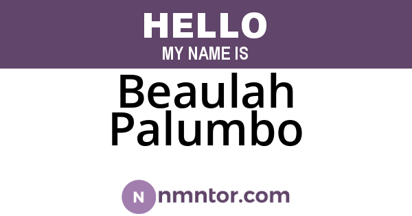 Beaulah Palumbo