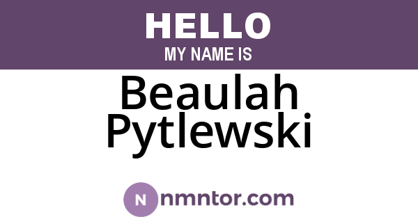Beaulah Pytlewski