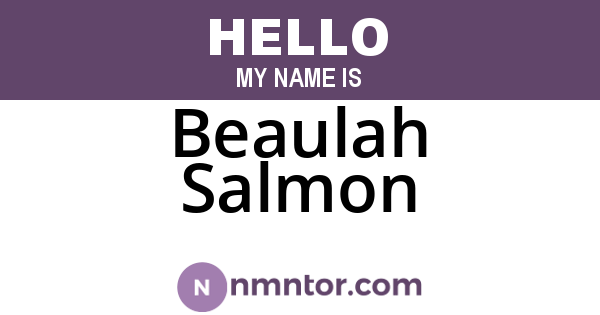Beaulah Salmon