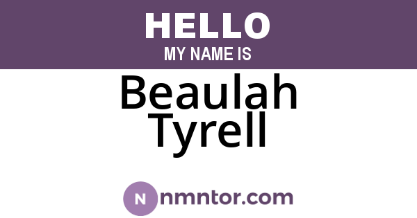Beaulah Tyrell