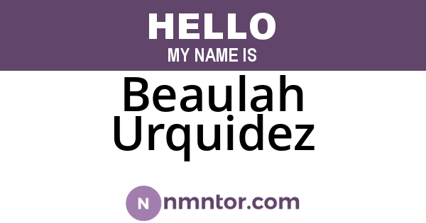 Beaulah Urquidez