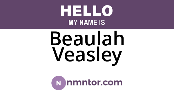 Beaulah Veasley
