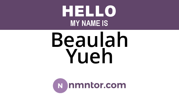 Beaulah Yueh