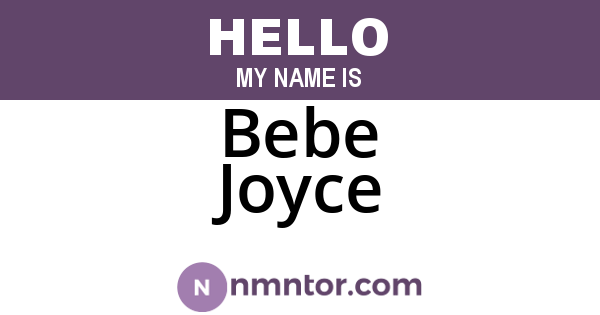 Bebe Joyce