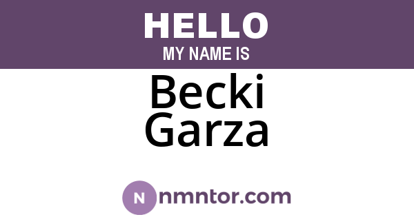 Becki Garza