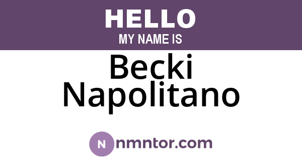 Becki Napolitano