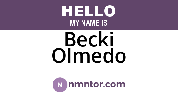 Becki Olmedo